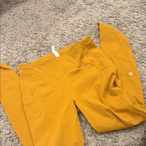 Lululemon Athletica Mustard Yellow Leggings